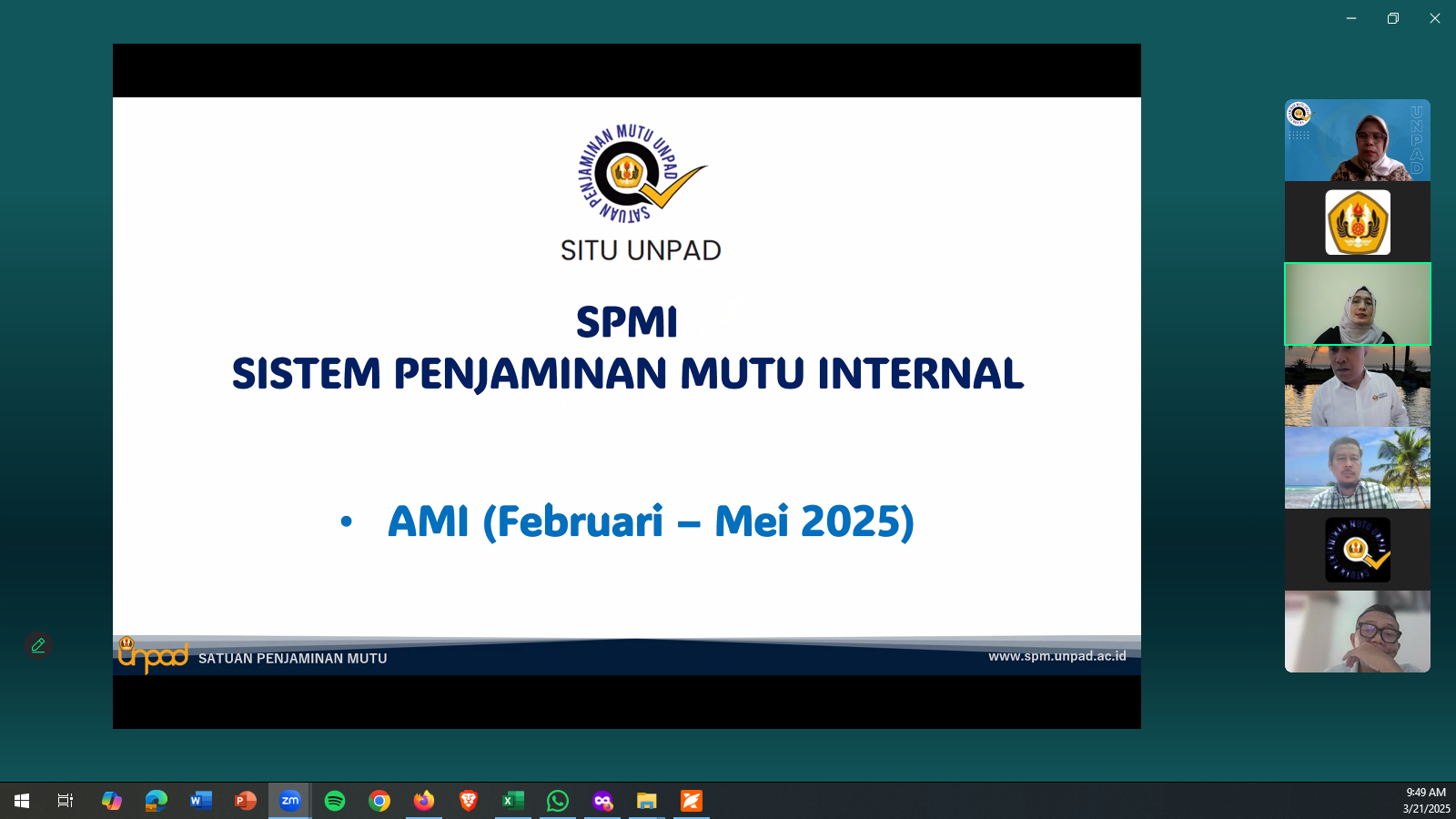 Pertemuan Koordinasi Persiapan Audit Mutu Internal Tahun 2025